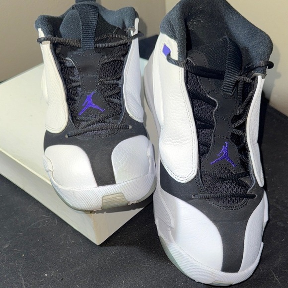 Jordan Jumpman Quick 23 Concords Released 2018 Athletic Shoes Black White Purple